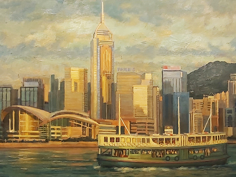 Star Ferry at Hong Kong Harbour (detail), Pip Todd-Warmoth, TANYA BAXTER CONTEMPORARY, Rooms 4507 & 4508