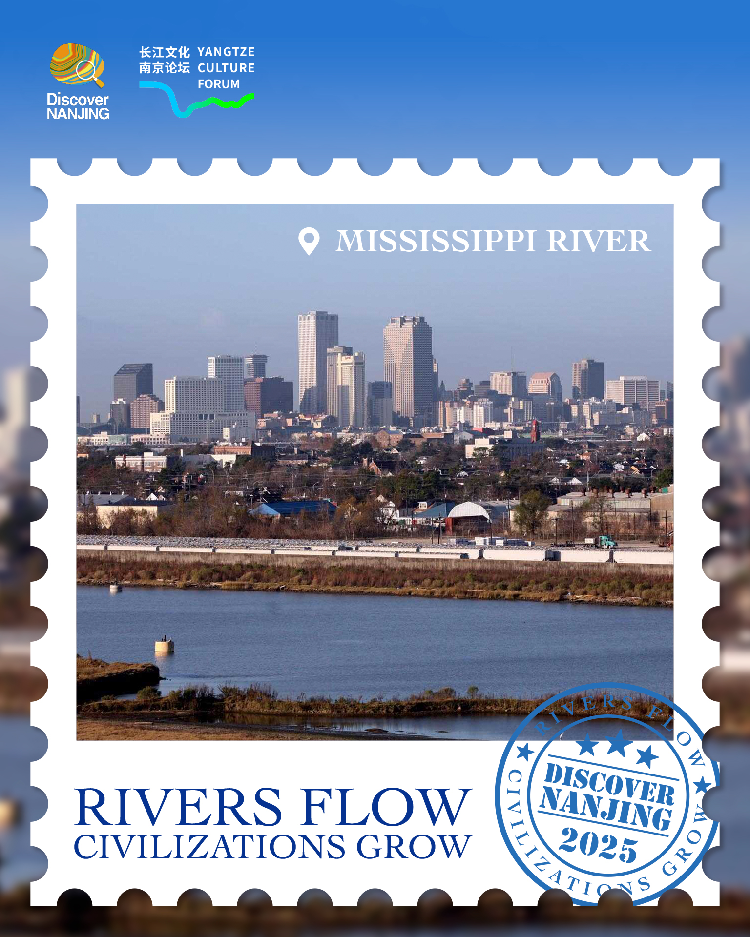 Caption: Post of Yangtze Culture Forum.