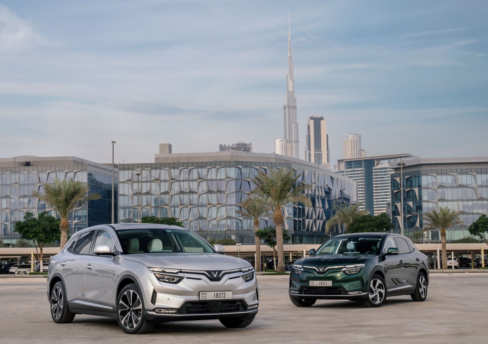 VinFast VF 8 model in UAE.